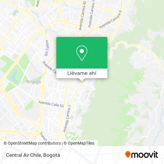 Mapa de Central Av Chile