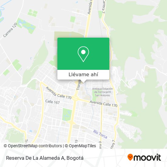 Mapa de Reserva De La Alameda A