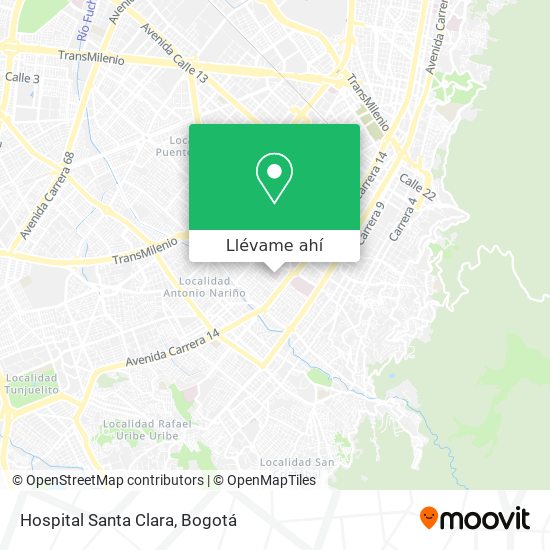 Mapa de Hospital Santa Clara