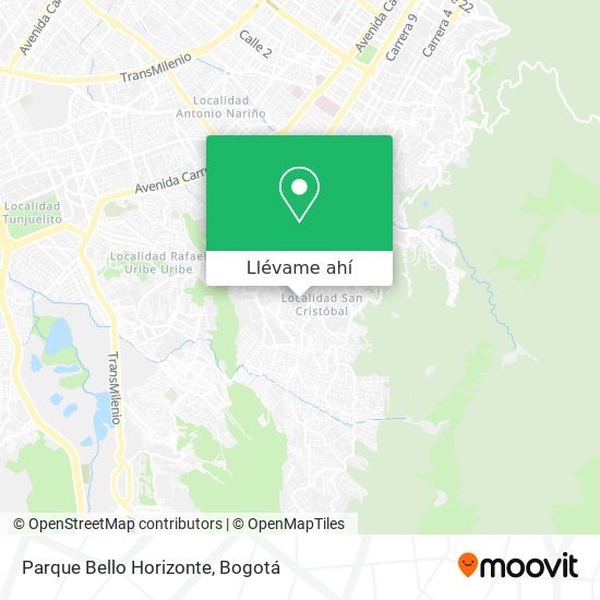 Mapa de Parque Bello Horizonte