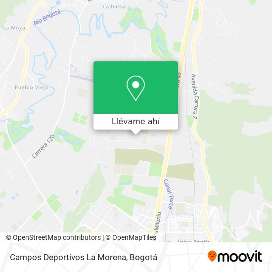 Mapa de Campos Deportivos  La Morena