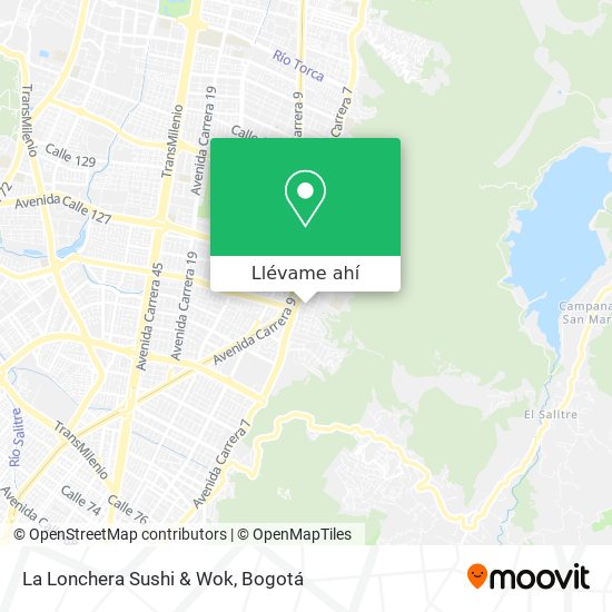 Mapa de La Lonchera Sushi & Wok