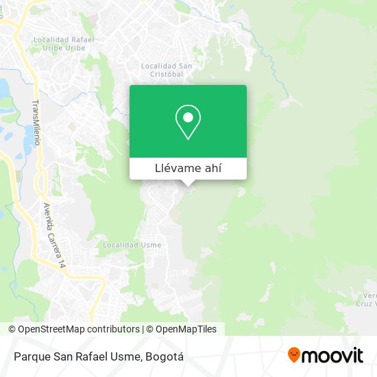 Mapa de Parque San Rafael Usme