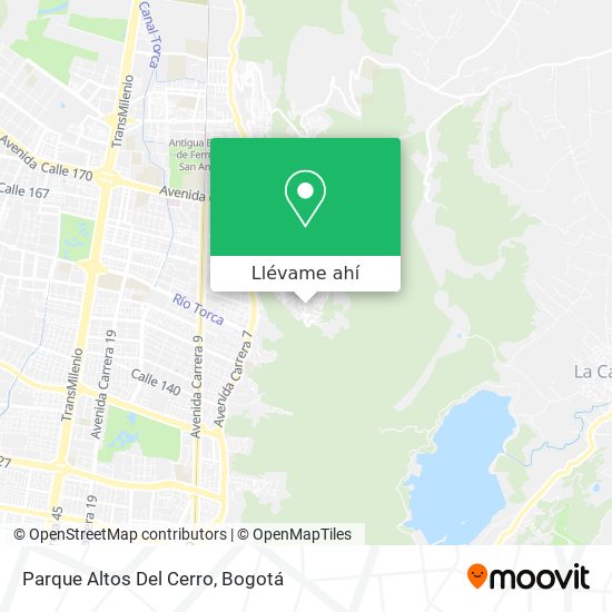 Mapa de Parque Altos Del Cerro