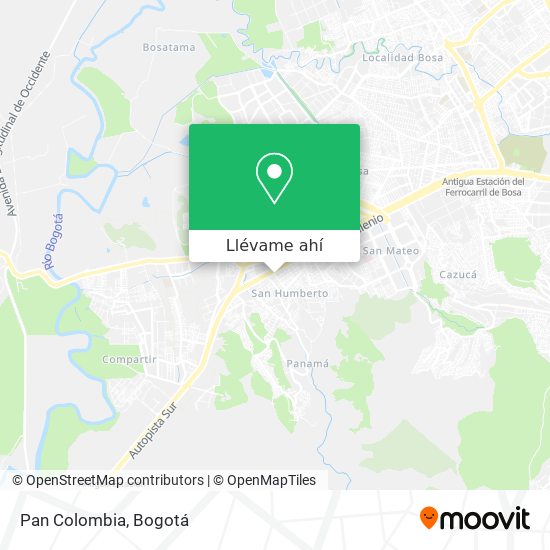 Mapa de Pan Colombia