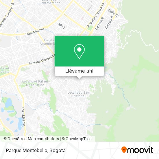 Mapa de Parque Montebello