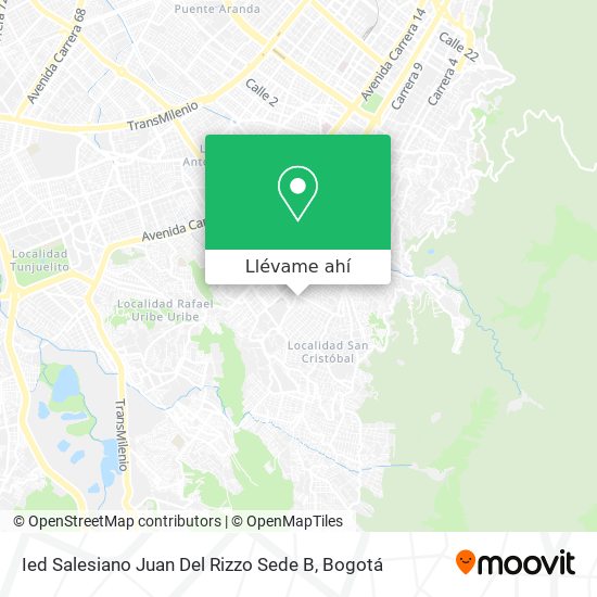 Mapa de Ied Salesiano Juan Del Rizzo Sede B