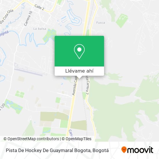 Mapa de Pista De Hockey De Guaymaral Bogota