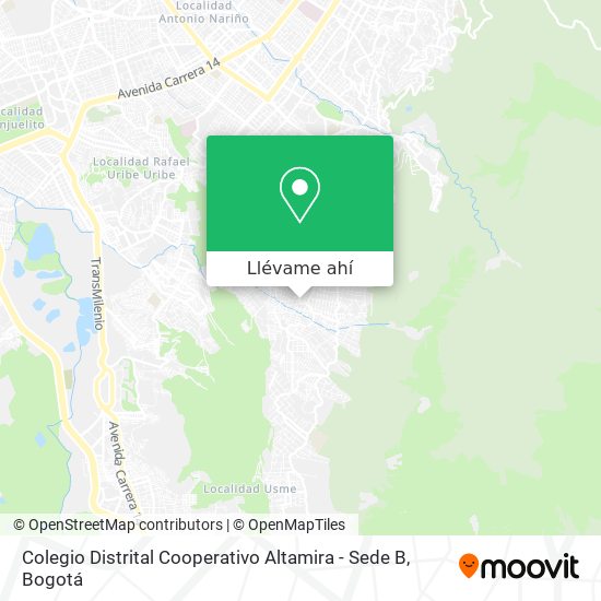 Mapa de Colegio Distrital Cooperativo Altamira - Sede B