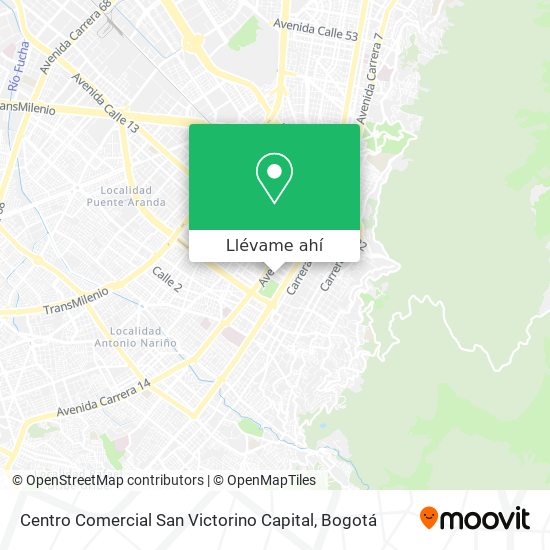 Mapa de Centro Comercial San Victorino Capital