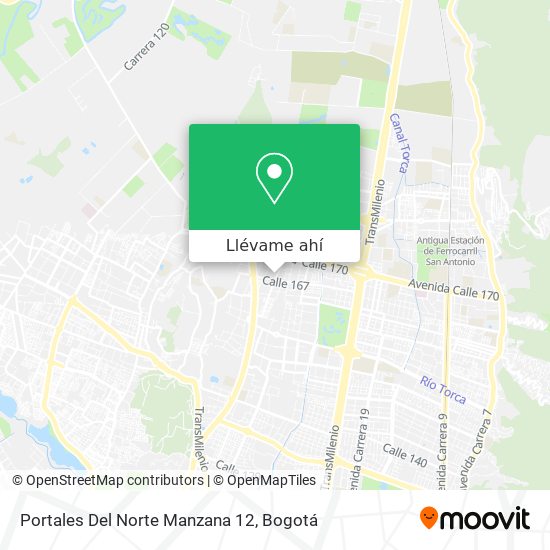 Mapa de Portales Del Norte Manzana 12