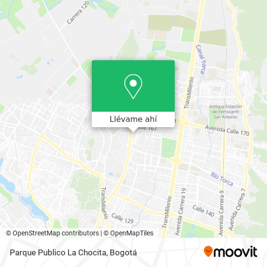 Mapa de Parque Publico La Chocita