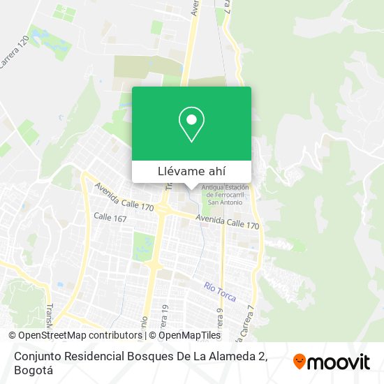 Mapa de Conjunto Residencial Bosques De La Alameda 2
