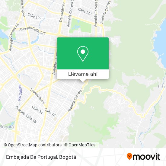 Mapa de Embajada De Portugal