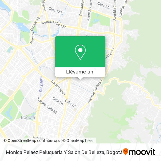 Mapa de Monica Pelaez Peluqueria Y Salon De Belleza