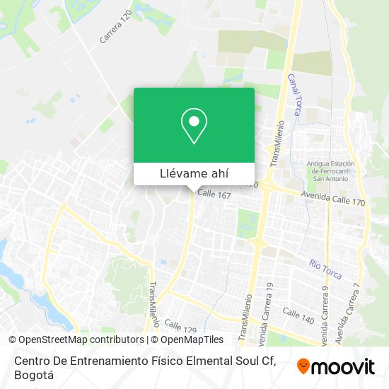 Mapa de Centro De Entrenamiento Físico Elmental Soul Cf