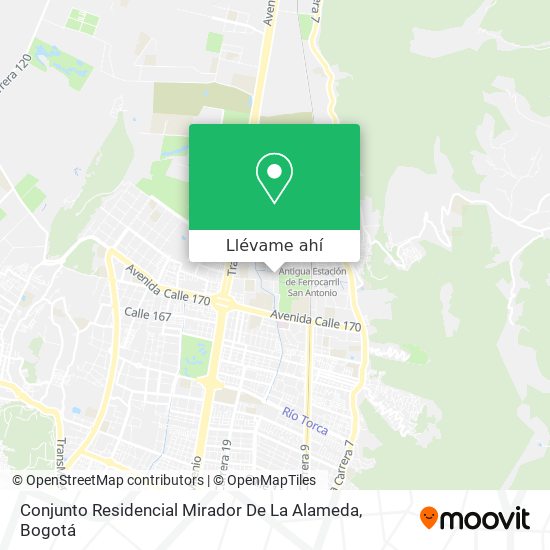 Mapa de Conjunto Residencial Mirador De La Alameda