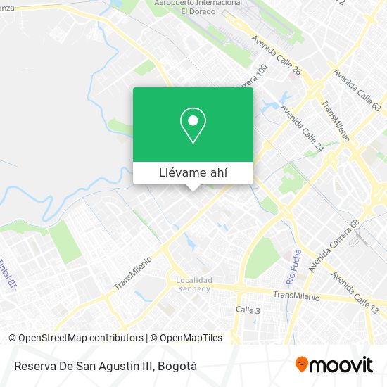 Mapa de Reserva De San Agustin III