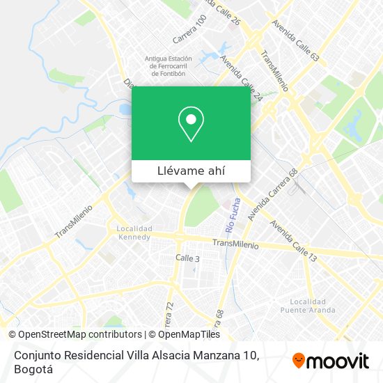 Mapa de Conjunto Residencial Villa Alsacia Manzana 10