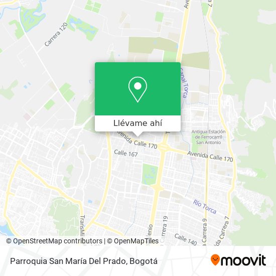 Mapa de Parroquia San María Del Prado