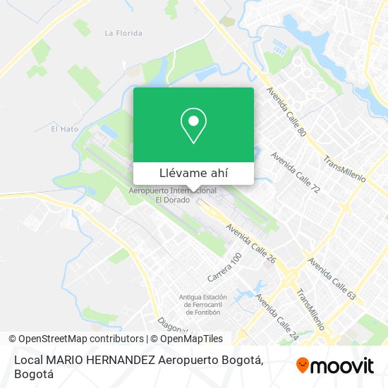Mapa de Local MARIO HERNANDEZ Aeropuerto Bogotá