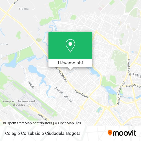 Mapa de Colegio Colsubsidio Ciudadela