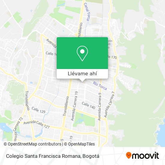 Mapa de Colegio Santa Francisca Romana
