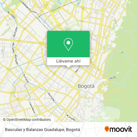 Mapa de Basculas y Balanzas Guadalupe