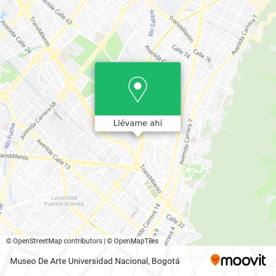 Mapa de Museo De Arte Universidad Nacional