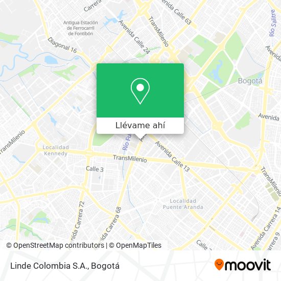 Mapa de Linde Colombia S.A.