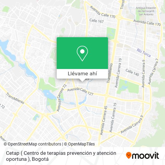 Mapa de Cetap ( Centro de terapias prevención y atención oportuna )