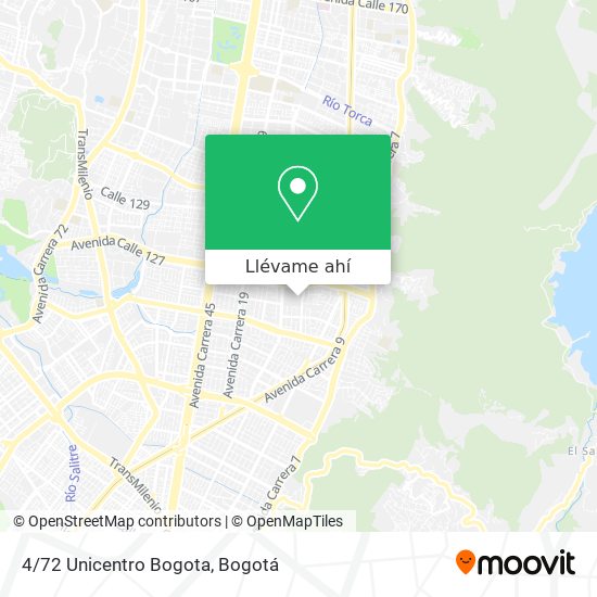 Mapa de 4/72 Unicentro Bogota