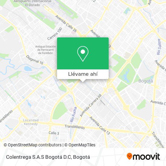 Mapa de Colentrega S.A.S Bogotá D.C