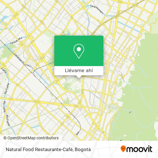 Mapa de Natural Food Restaurante-Café