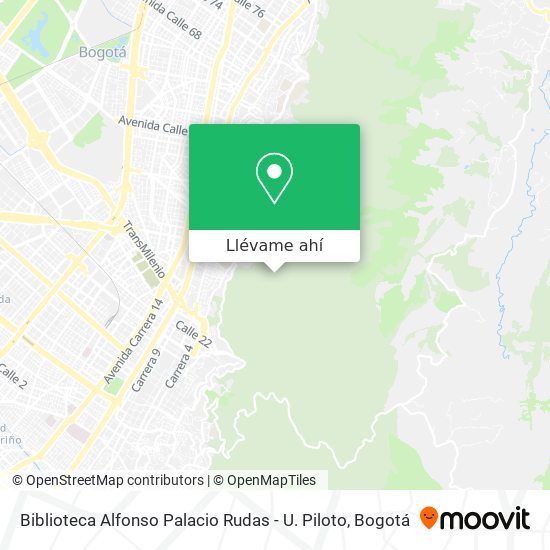 Mapa de Biblioteca Alfonso Palacio Rudas - U. Piloto