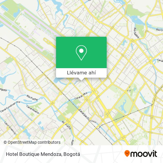 Mapa de Hotel Boutique Mendoza