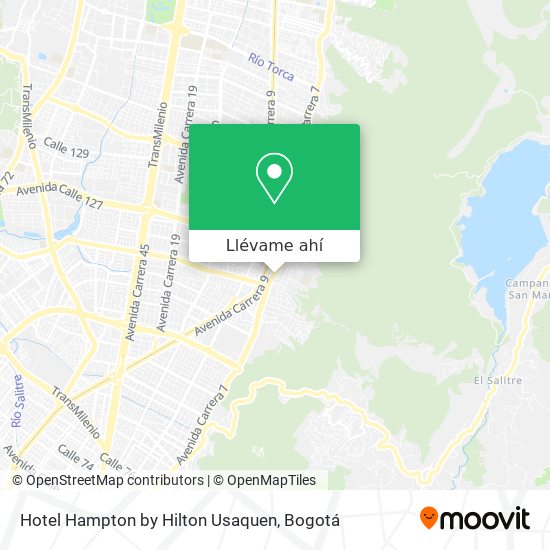 Mapa de Hotel Hampton by Hilton Usaquen