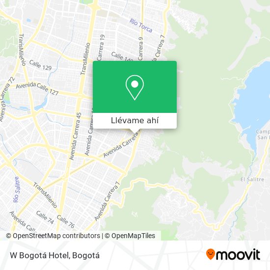 Mapa de W Bogotá Hotel