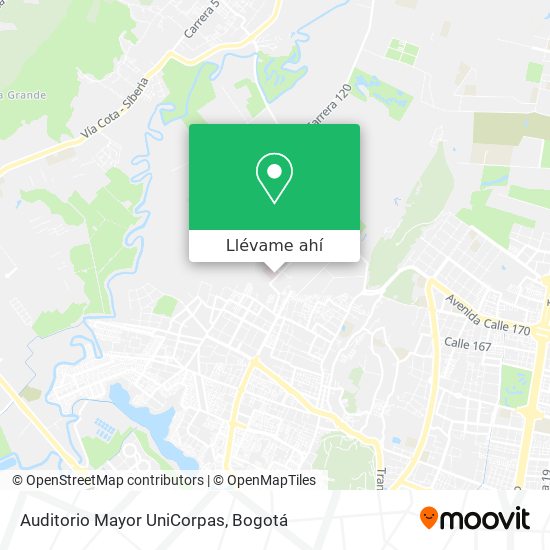 Mapa de Auditorio Mayor UniCorpas