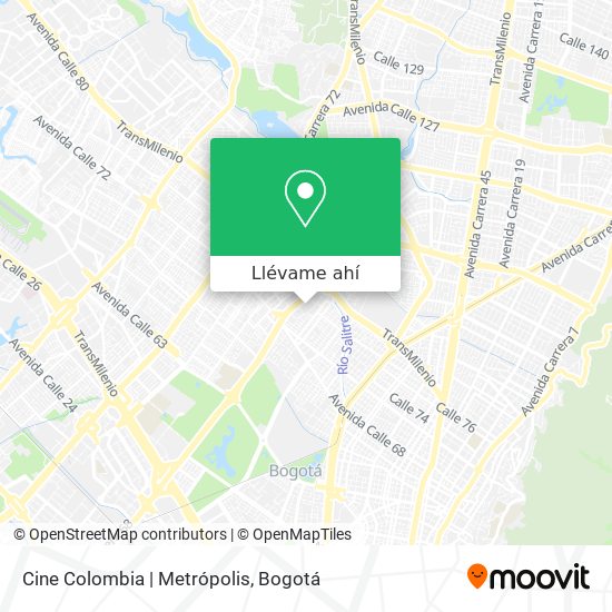 Mapa de Cine Colombia | Metrópolis
