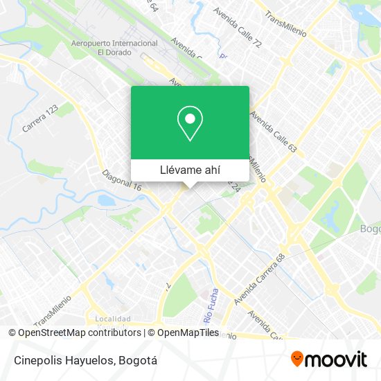 Mapa de Cinepolis Hayuelos