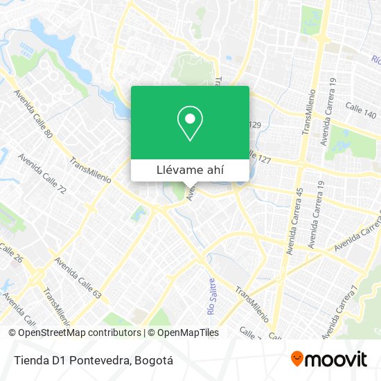 Mapa de Tienda D1 Pontevedra