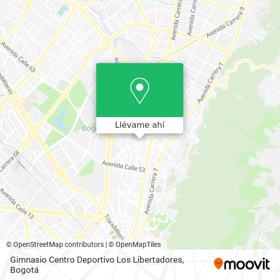 Mapa de Gimnasio Centro Deportivo Los Libertadores