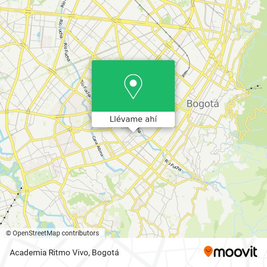 Mapa de Academia Ritmo Vivo
