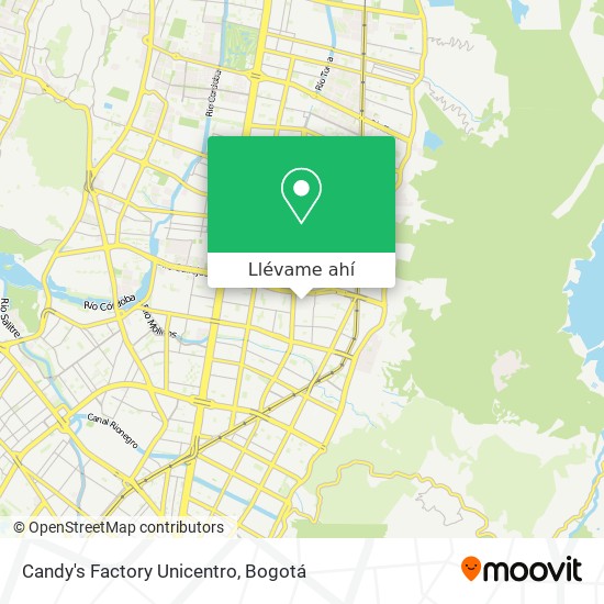 Mapa de Candy's Factory Unicentro