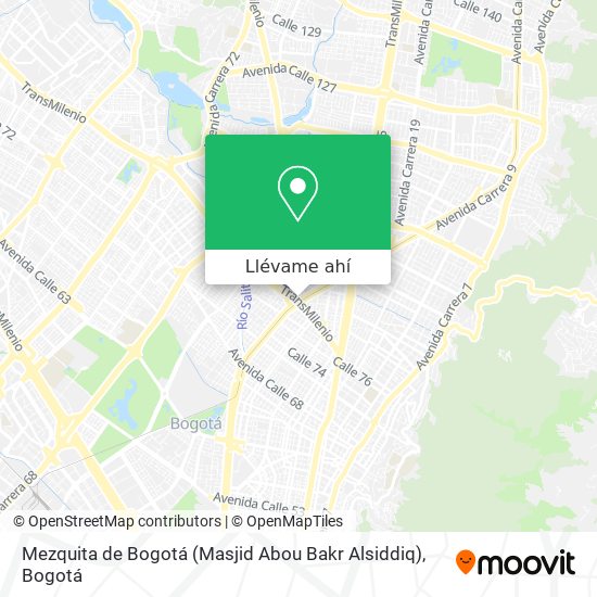 Mapa de Mezquita de Bogotá (Masjid Abou Bakr Alsiddiq)