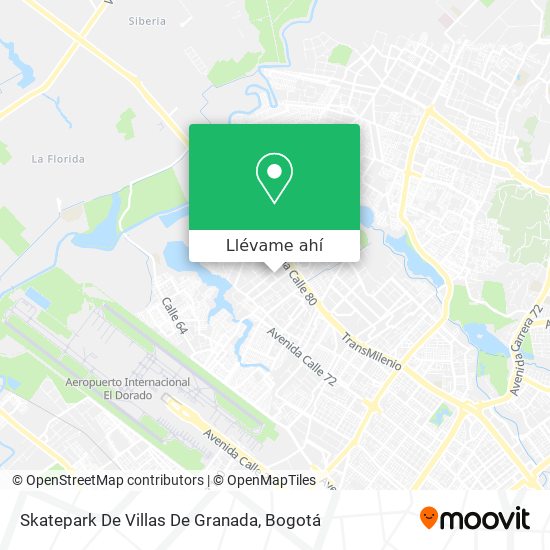 Mapa de Skatepark De Villas De Granada
