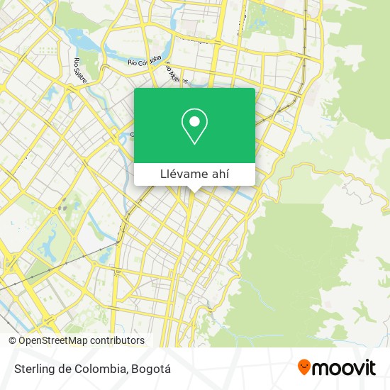 Mapa de Sterling de Colombia