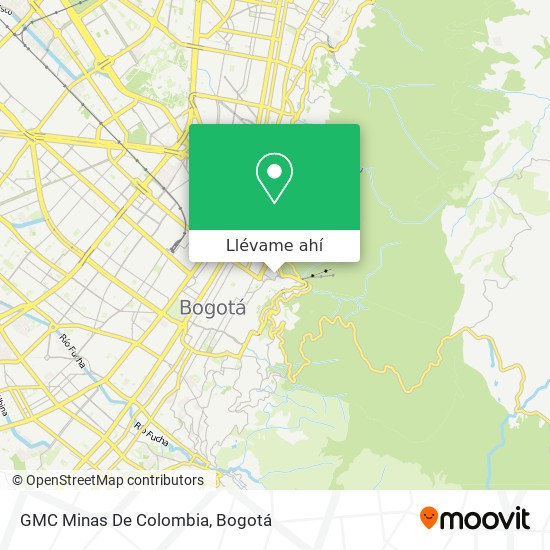 Mapa de GMC Minas De Colombia
