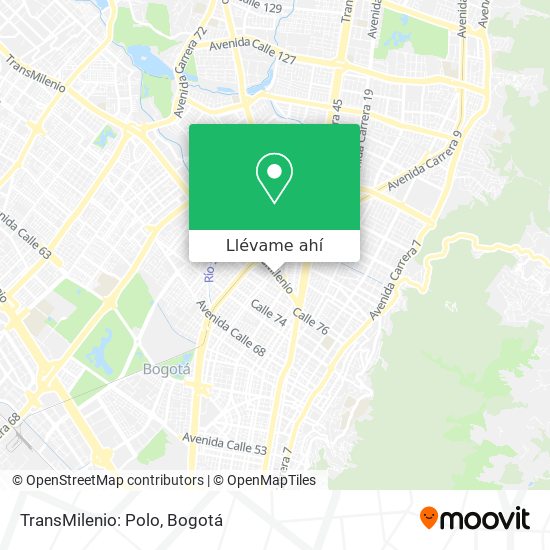 Mapa de TransMilenio: Polo
